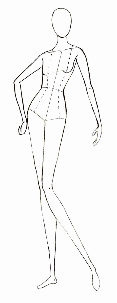 Female Body Outline Template