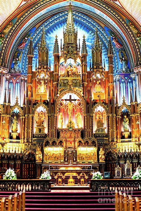 Montreal Notre Dame Interior Photograph By John Rizzuto Pixels