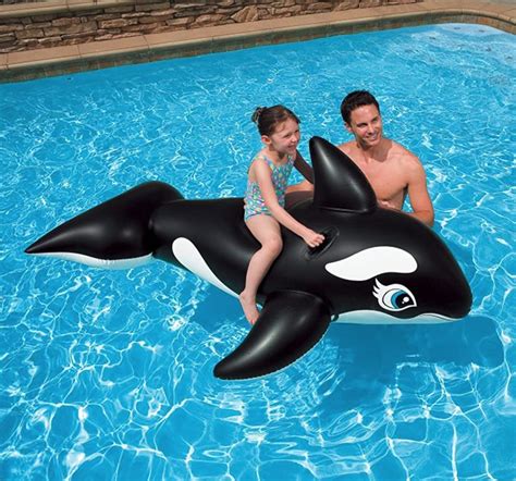 Intex Giant Whale Ride On Pool Float For Age 5 兒童鯨魚充氣坐騎 Holimood Shop