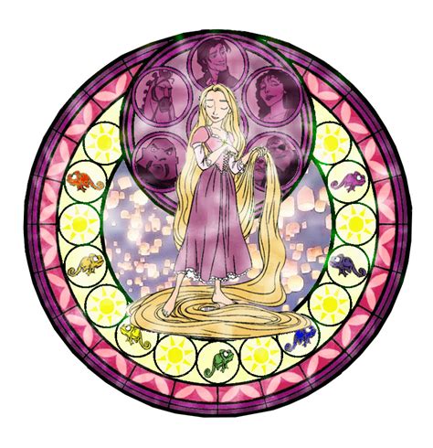 Rapunzel Stained Glass Disney Princess Fan Art 31394389 Fanpop