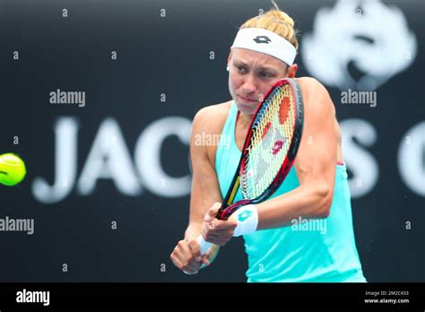 Belgian Yanina Wickmayer Pictured During A Tennis Game Between Belgian