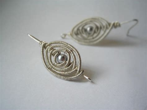 Tutorial Wirewrapped Herringbone Earrings Pt By Faeriedivine On