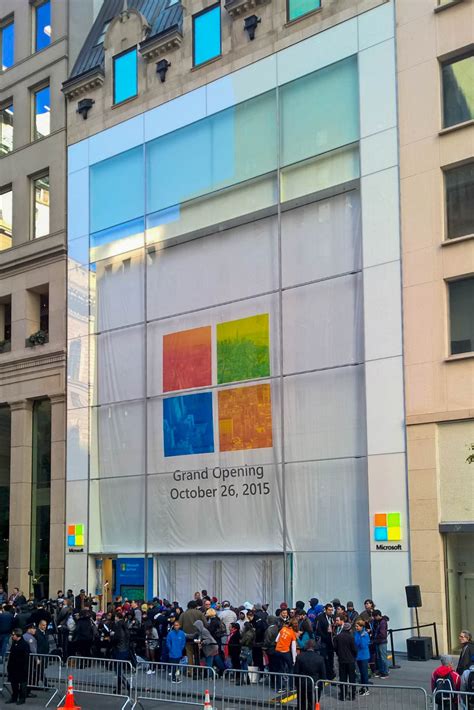 Microsoft Store Grand Opening Nyc Surface News Microsoft Surface