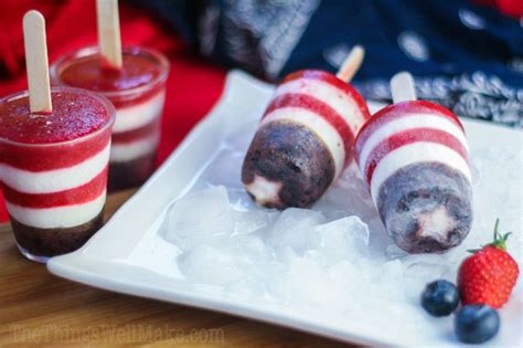Fourth Of July Patriotic Popsicles Oh The Things Well Make