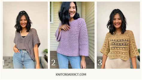Super Easy Oversize Crocheted Top Pattern Knitcroaddict