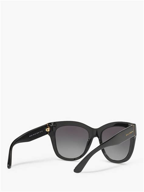 Dolce And Gabbana Dg4270 Womens Square Sunglasses Blackgrey Gradient