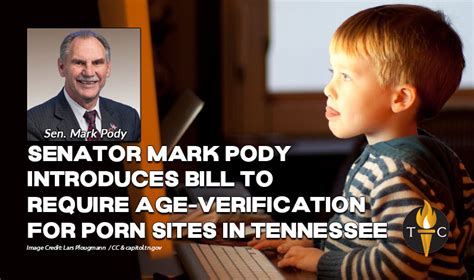 senator mark pody introduces bill to require age verification for porn sites in tennessee