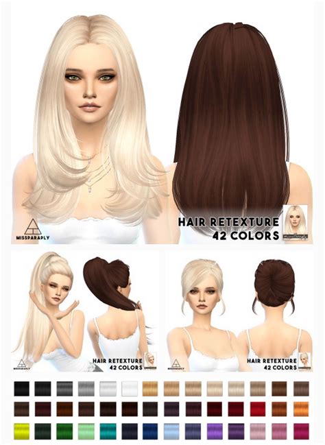 Miss Paraply Hair Retexture Skysims Hairstyles • Sims 4 Downloads