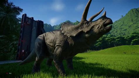 Jurassic World Evolution Playthrough 2 Triceratops Youtube