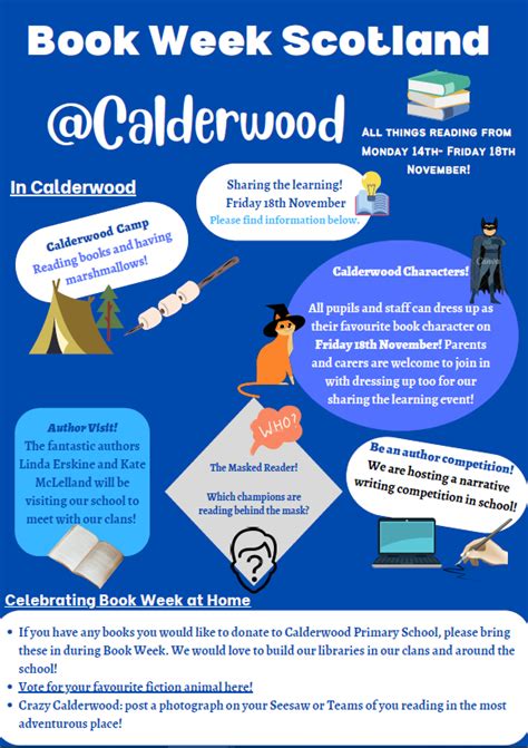 Book Week Scotland Events Th To Th November Calderwood Primary
