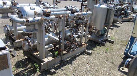 Used Graham 3 Stage Ejector Vacuum System Ejector Pumps