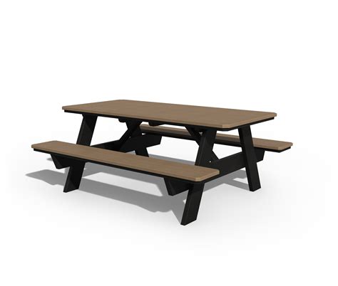 White Picnic Table With Benches Ph