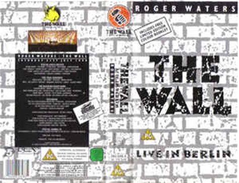 En juillet 1990, quelsques mois à peine après la chute du mur de berlin, roger waters joue l'album the wall , des. Roger Waters - The Wall: Live In Berlin 1990 (VHS) at Discogs