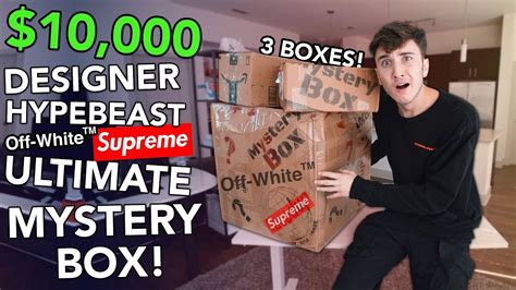 10000 Designer Hypebeast Mystery Box Insane Youtube