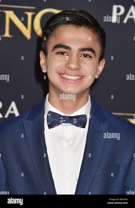 Hollywood Ca July 09 Neel Sethi Attends The Premiere Of Disney S The Lion King At The