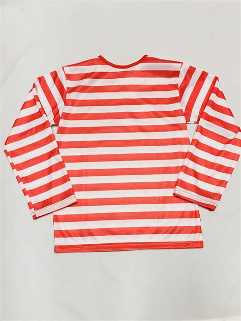 Red And White Striped Top Long Sleeve Child The Costumery