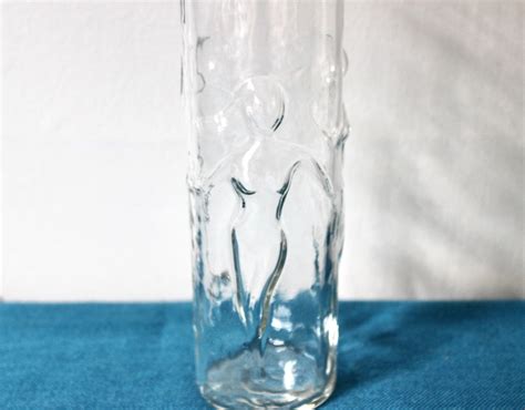 Libbey Glass Large La Femme Dancing Nudes Tumbler Vase Etsy