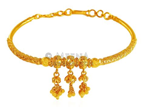 22k Gold Designer Bracelet Brla19323 22k Gold Ladies Bracelet