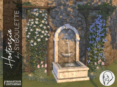 Hortensia Garden Cc Sims 4 Syboulette Custom Content For The Sims 4