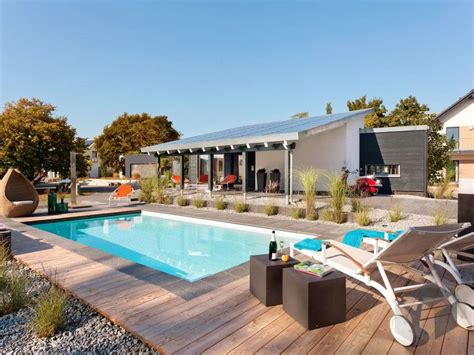 Impressum schwörerhaus hans schwörer strasse 8 72531 hohenstein/oberstetten tel.: Terrasse mit Pool | Schwörer haus, Bungalow, Bungalows