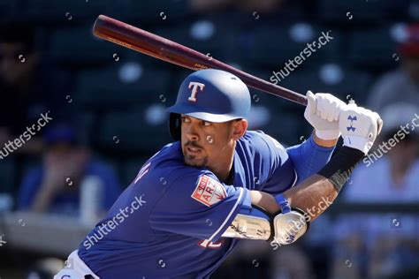 Texas Rangers Ronald Guzman Bats During Editorial Stock Photo Stock