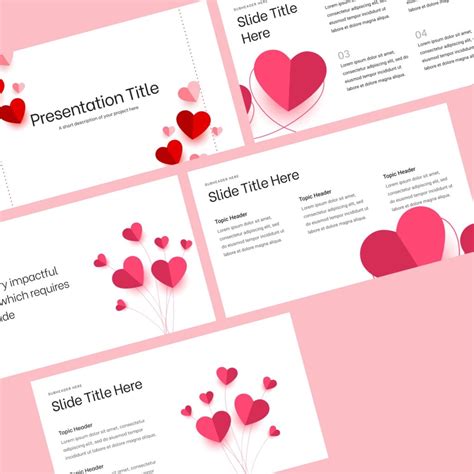 Free Valentines Day Powerpoint Template With Hearts Masterbundles
