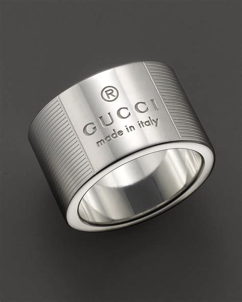 Gucci Gucci Trademark Stripes Sterling Silver Ring Bloomingdales
