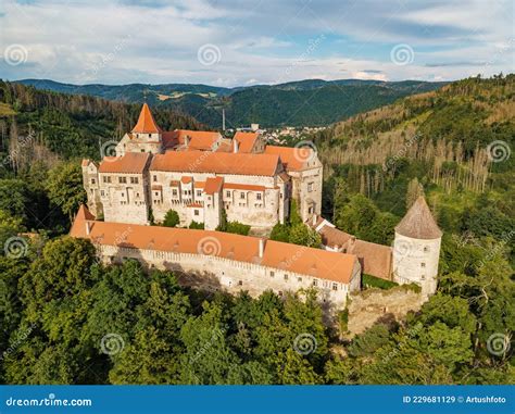 Historical Medieval Castle Pernstejn Czech Republic Stock Image Image Of Landscape