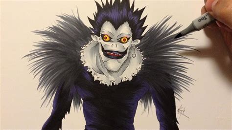 Drawing Ryuk From Death Note Youtube