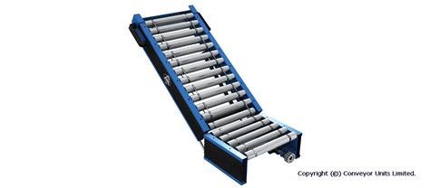 Painted Steel Powered Roller Lineshaft Conveyor Lift Up Gate Section