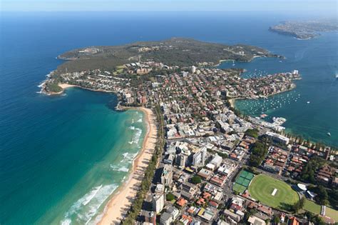 Manly Beach Aerial View Stock Photo Download Image Now Istock