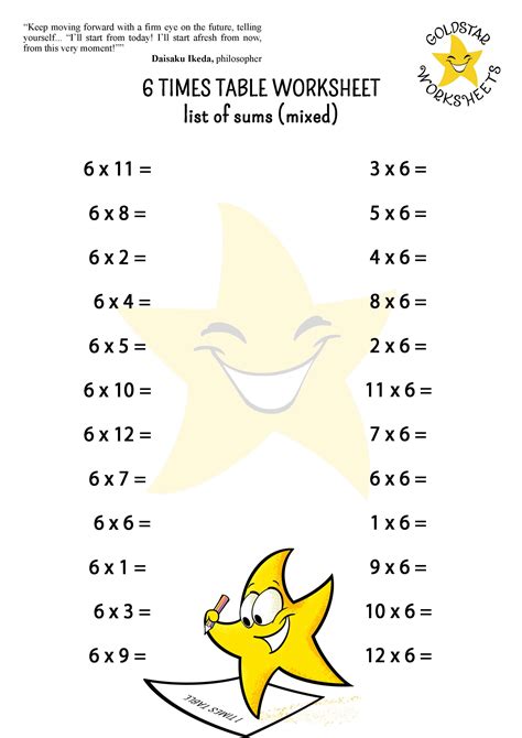 6 Times Table Worksheets Fun And Engaging Multiplication Activities