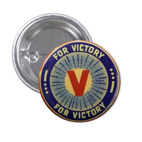 Original V For Victory Button Zazzle