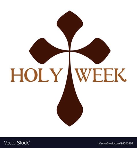 Holy Week Background Royalty Free Vector Image
