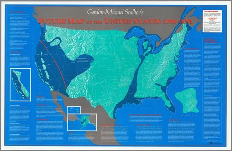 Future Map Of The United States 1998 2001 Scallion Gordon Michael
