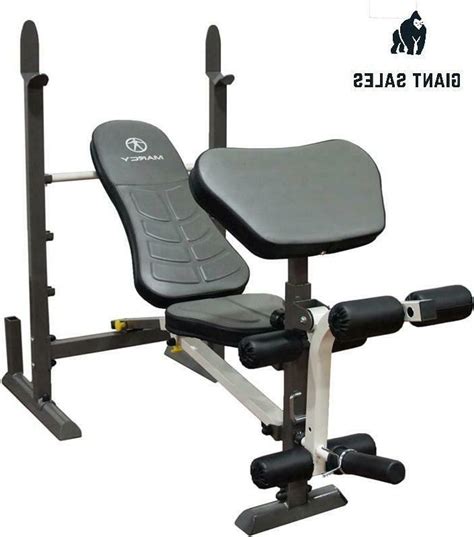 Marcy Folding Standard Weight Bench Easy Storage