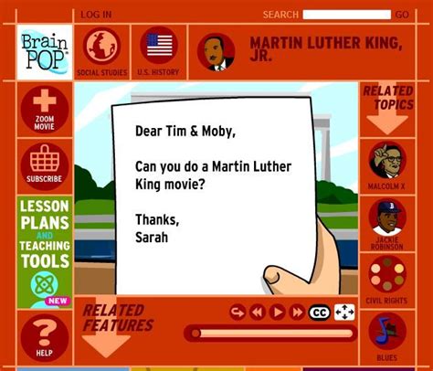 Brainpop Martin Luther King Jr Martin Luther King Martin Luther