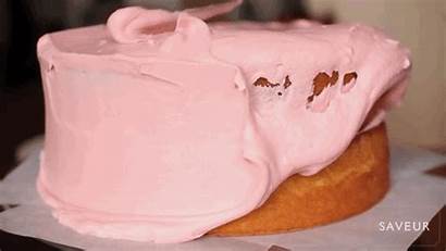 Cake Birthday Frosting Amazing Cakes Gifs Pink