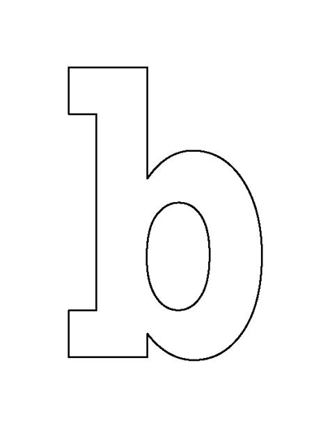 Lowercase Letter B Pattern Use The Printable Outline For Crafts