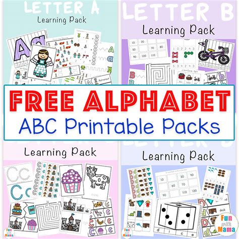 Abc Homeschooling Activity Fun Alphabet Learning Sheets Letter Of The