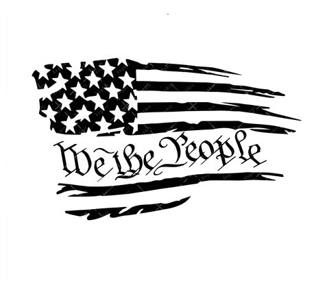 We The People Svg Png Pdf We The People American Flag Svg American