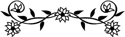 Flower Black And White Black And White Flower Border Clip Art Clipartix