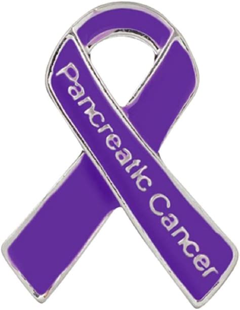 Pancreatic Cancer Ribbon Awareness Pins 25 Pins In Bulk Amazonca