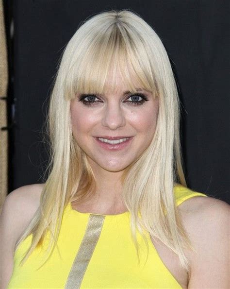 Anna Faris Long Hairstyles 2014 Straight Hairstyle For Bangs Long