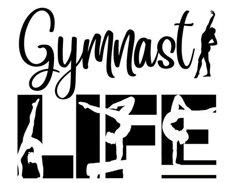 Free Gymnast Girls Life SVG File Gymnastics Gear Gymnastics Quotes