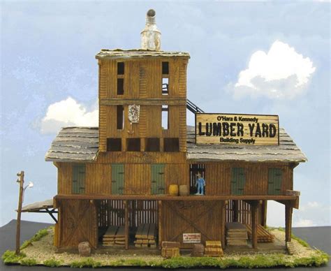 Model Train Building By Da Clayton In N Scale Saw Mill Lumber Yard