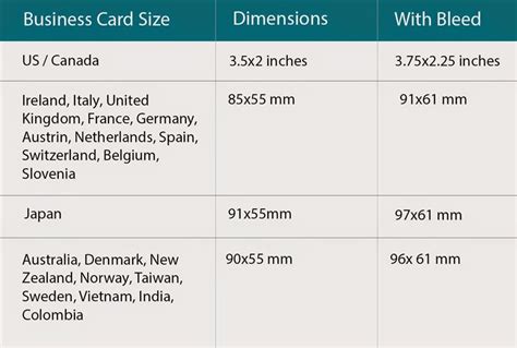 Business card size in pixels: Standard Business Card Size