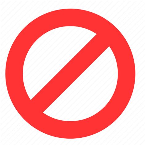 Anti Ban Forbidden No Restricted Sign Stop Icon Download On