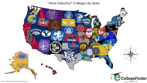 Map The Most Selective College In Each State Business Insider