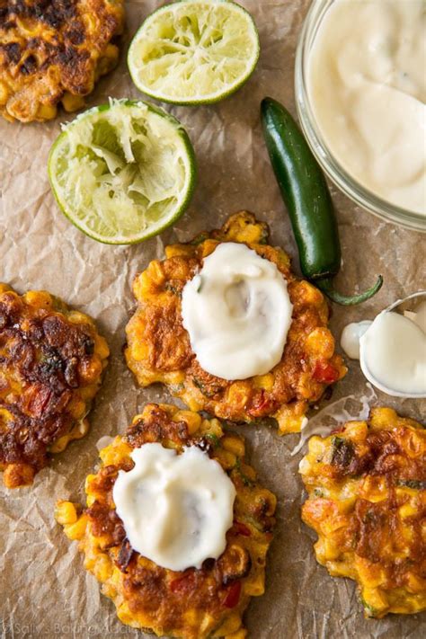 To make chicken fritters is the breeze. Easy Corn Fritters | Sally's Baking Addiction